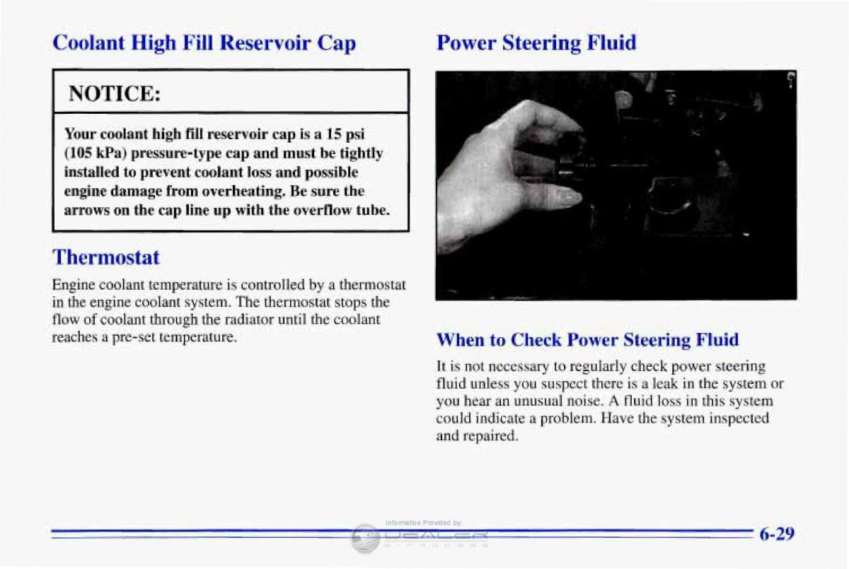 Chevrolet Corvette C4 owners manual / page 260