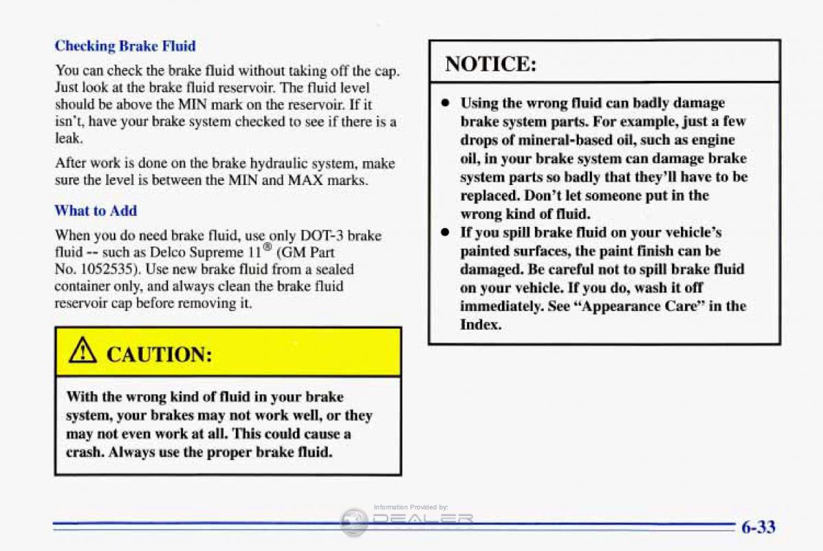 Chevrolet Corvette C4 owners manual / page 264