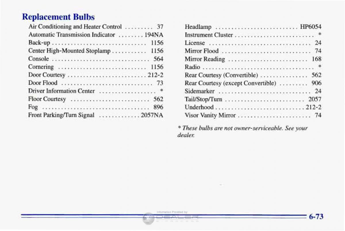 Chevrolet Corvette C4 owners manual / page 304