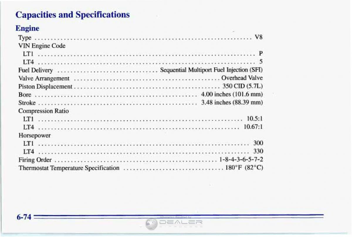 Chevrolet Corvette C4 owners manual / page 305