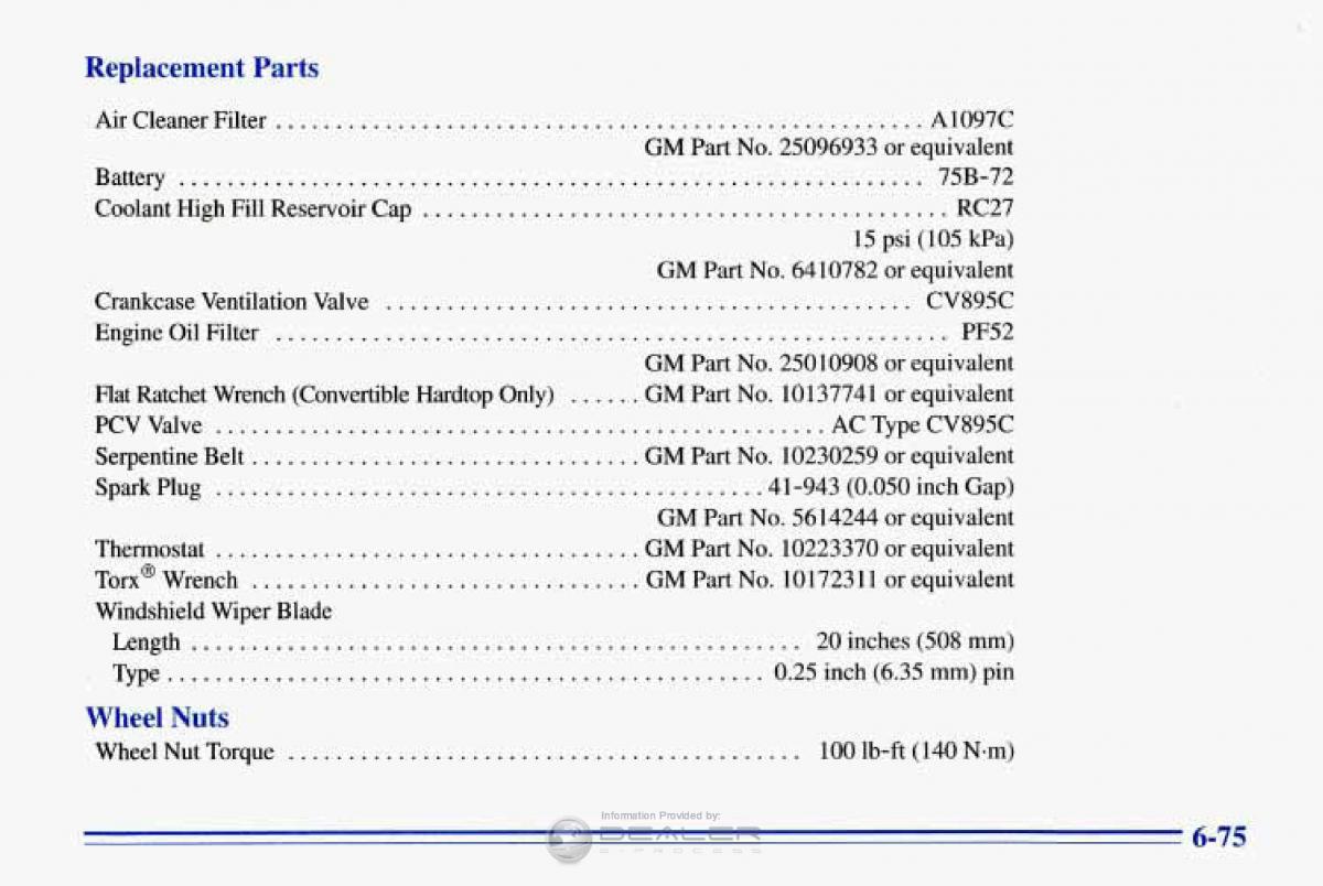 Chevrolet Corvette C4 owners manual / page 306