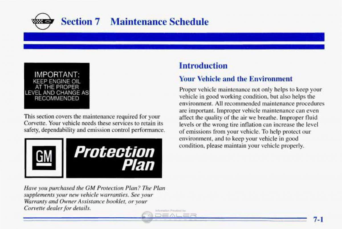 Chevrolet Corvette C4 owners manual / page 312