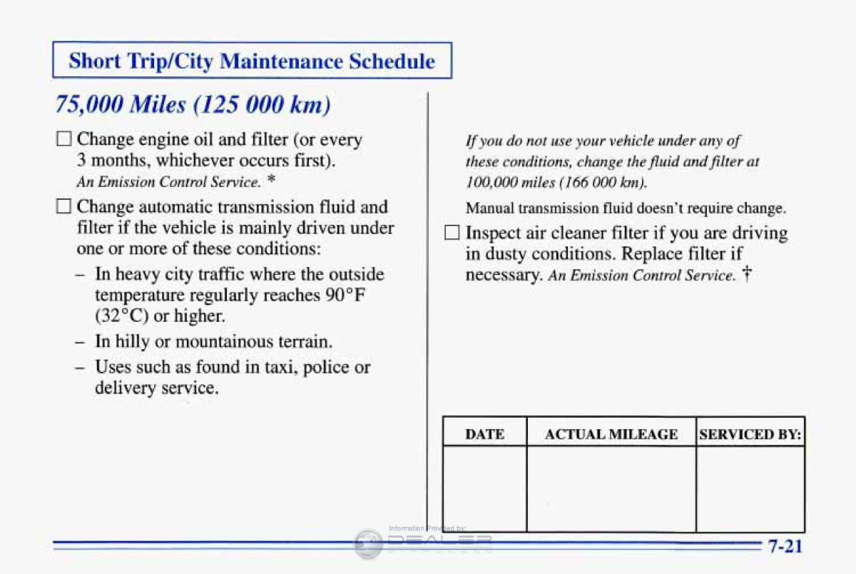 Chevrolet Corvette C4 owners manual / page 332