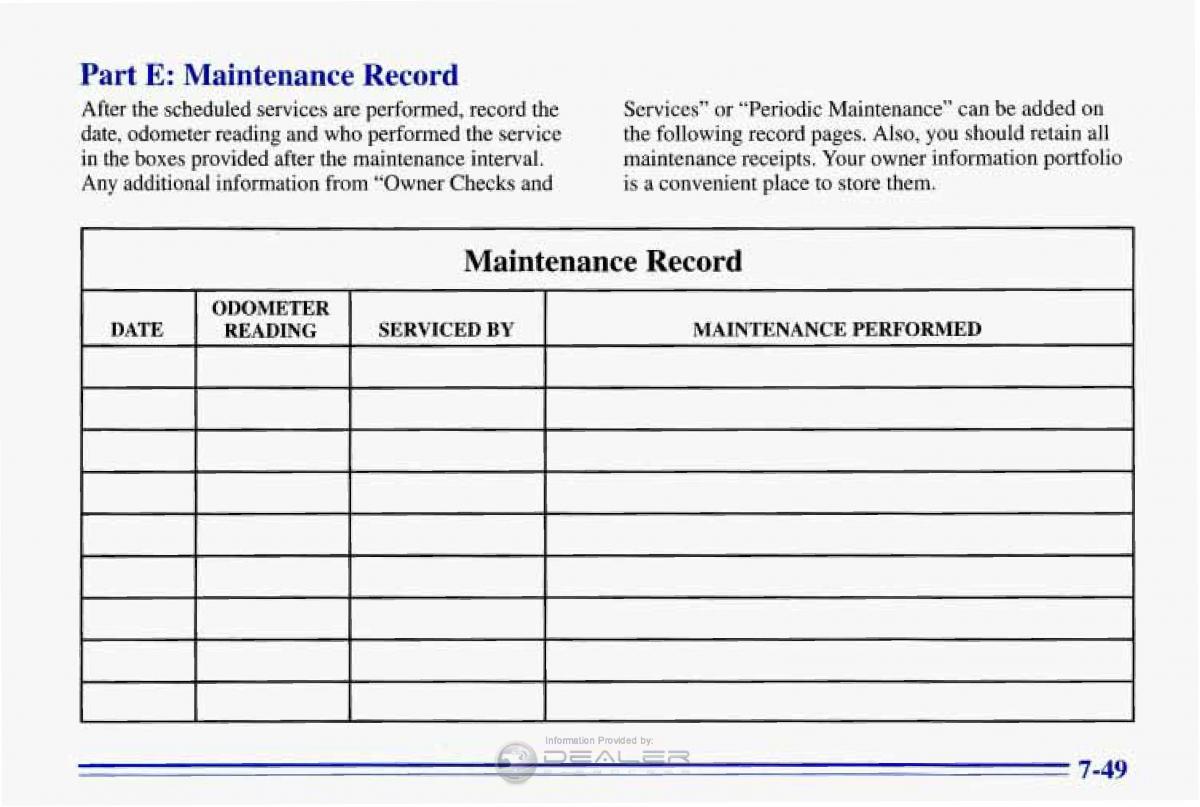 Chevrolet Corvette C4 owners manual / page 360