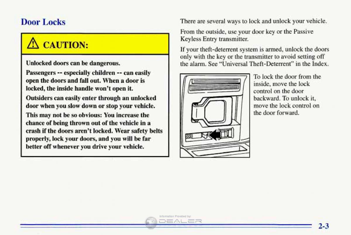 Chevrolet Corvette C4 owners manual / page 46