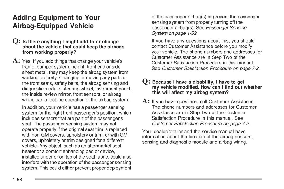 Chevrolet Corvette C5 owners manual / page 62