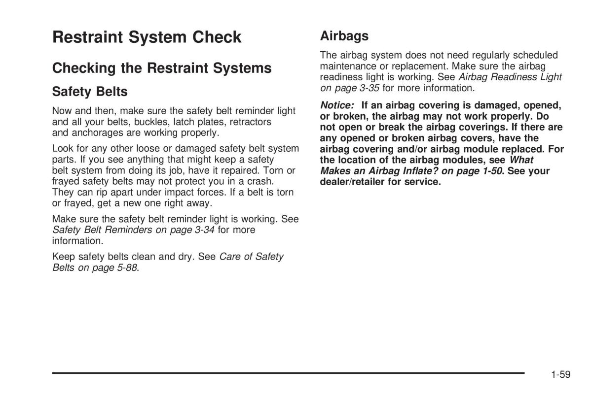 Chevrolet Corvette C5 owners manual / page 63