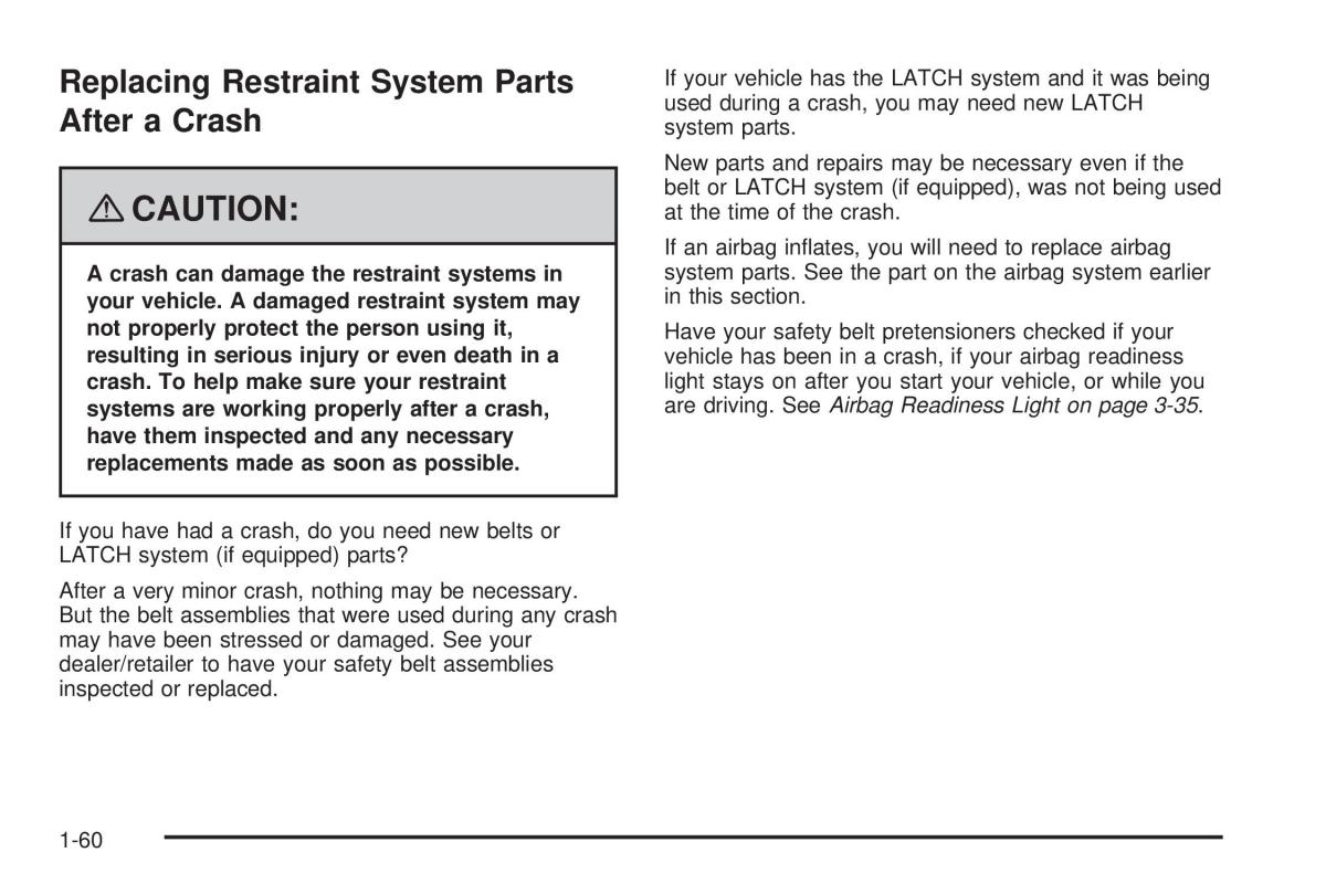 Chevrolet Corvette C5 owners manual / page 64