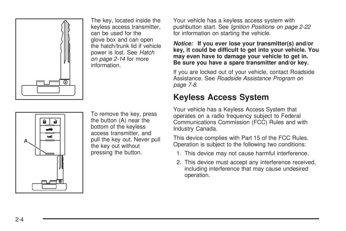 Chevrolet Corvette C5 owners manual / page 68