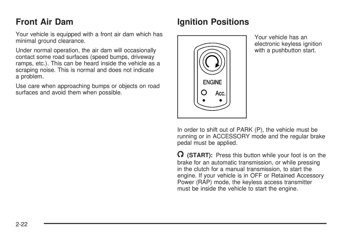 Chevrolet Corvette C5 owners manual / page 86