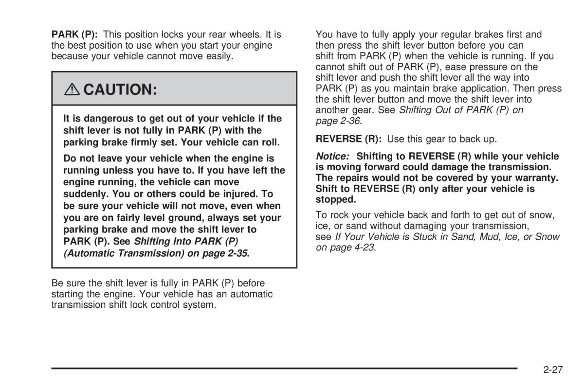 Chevrolet Corvette C5 owners manual / page 91