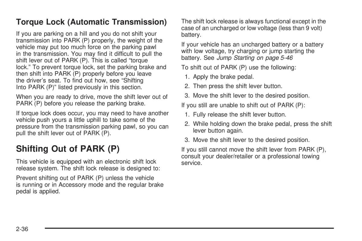 Chevrolet Corvette C5 owners manual / page 100