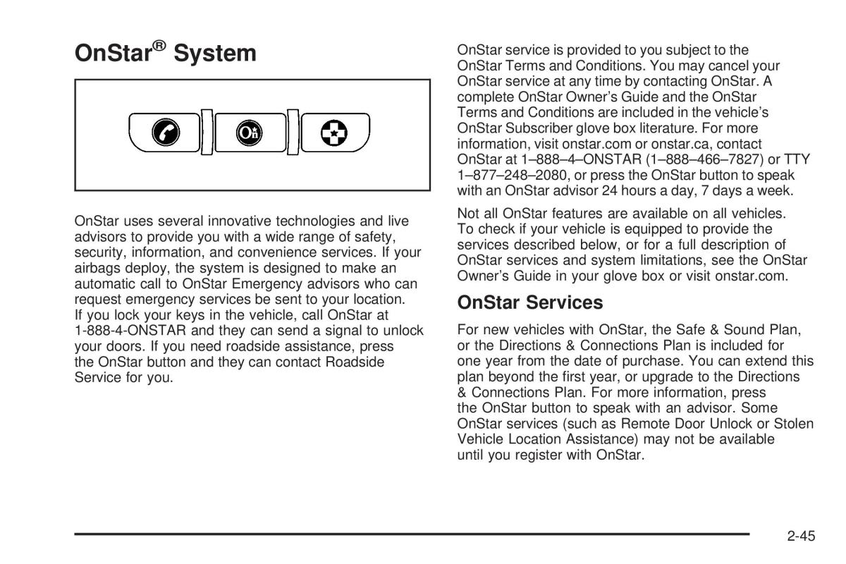 Chevrolet Corvette C5 owners manual / page 109