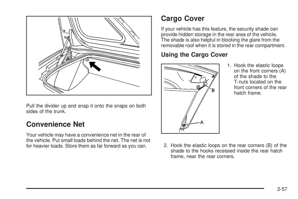 Chevrolet Corvette C5 owners manual / page 121