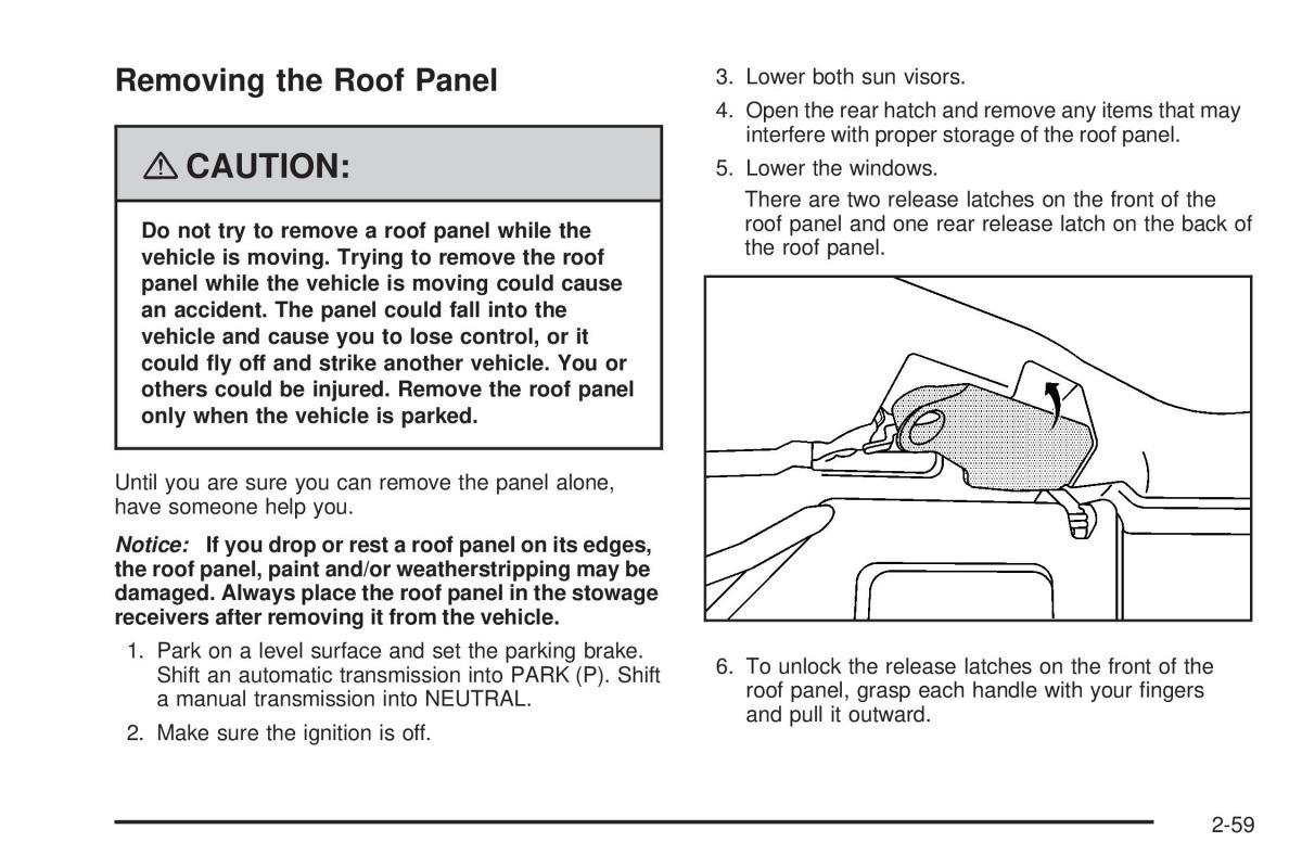 Chevrolet Corvette C5 owners manual / page 123