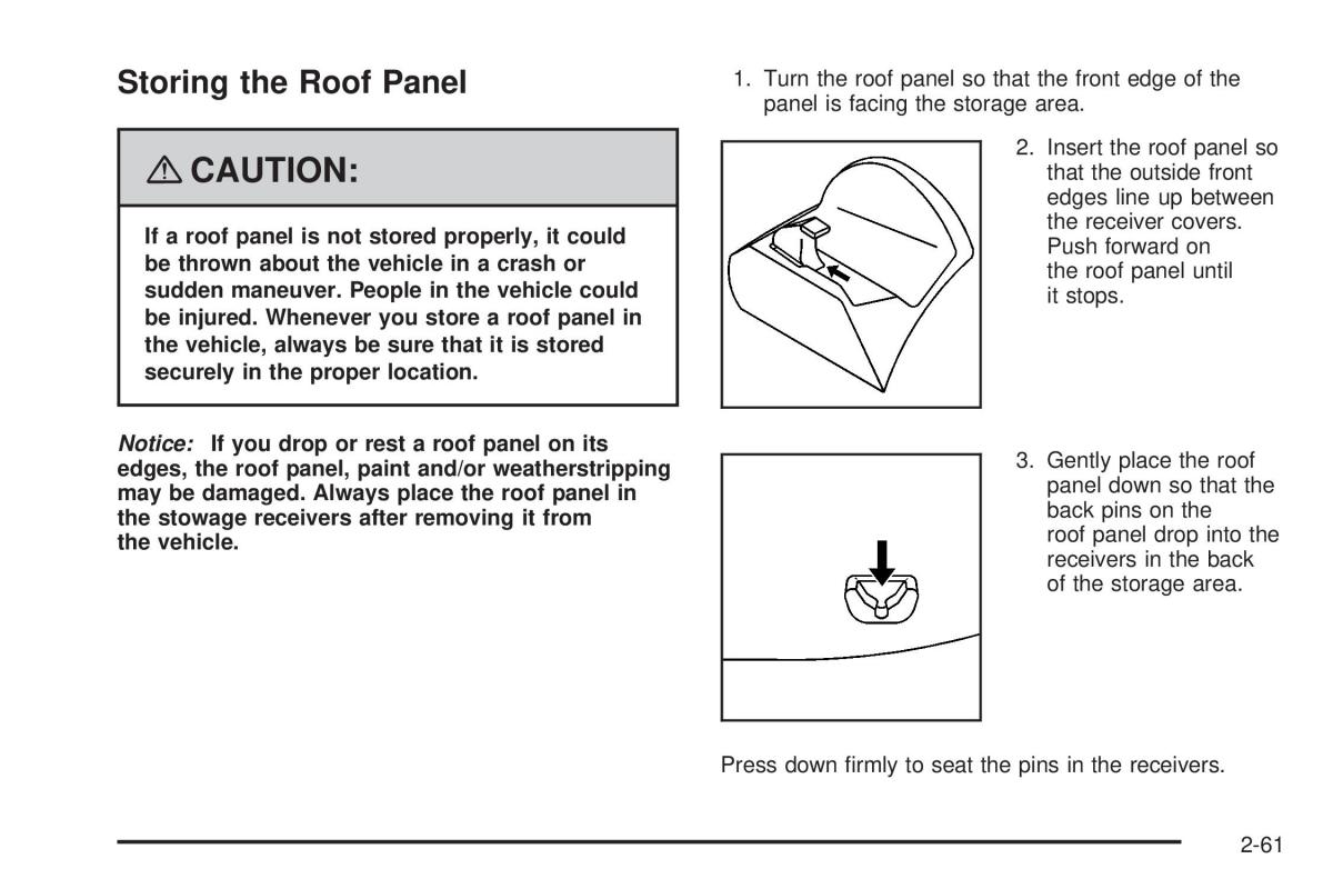 Chevrolet Corvette C5 owners manual / page 125