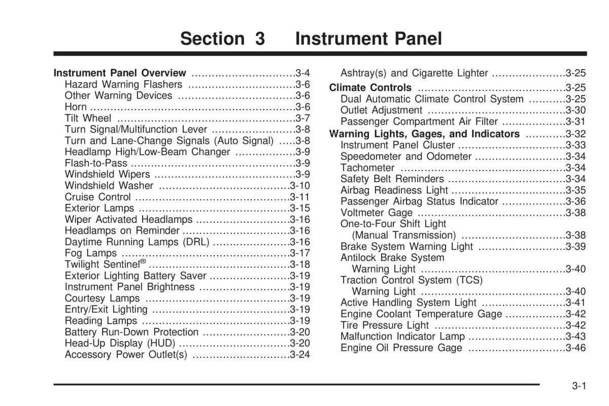 Chevrolet Corvette C5 owners manual / page 141