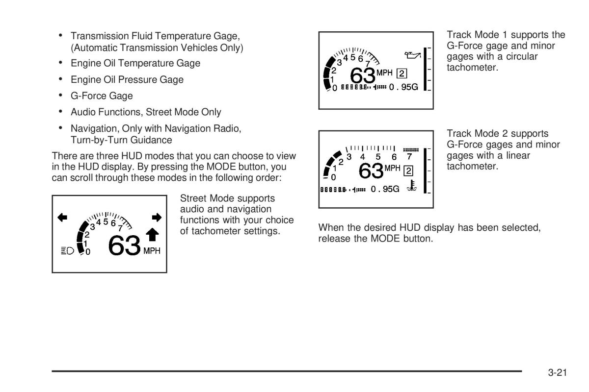 Chevrolet Corvette C5 owners manual / page 161