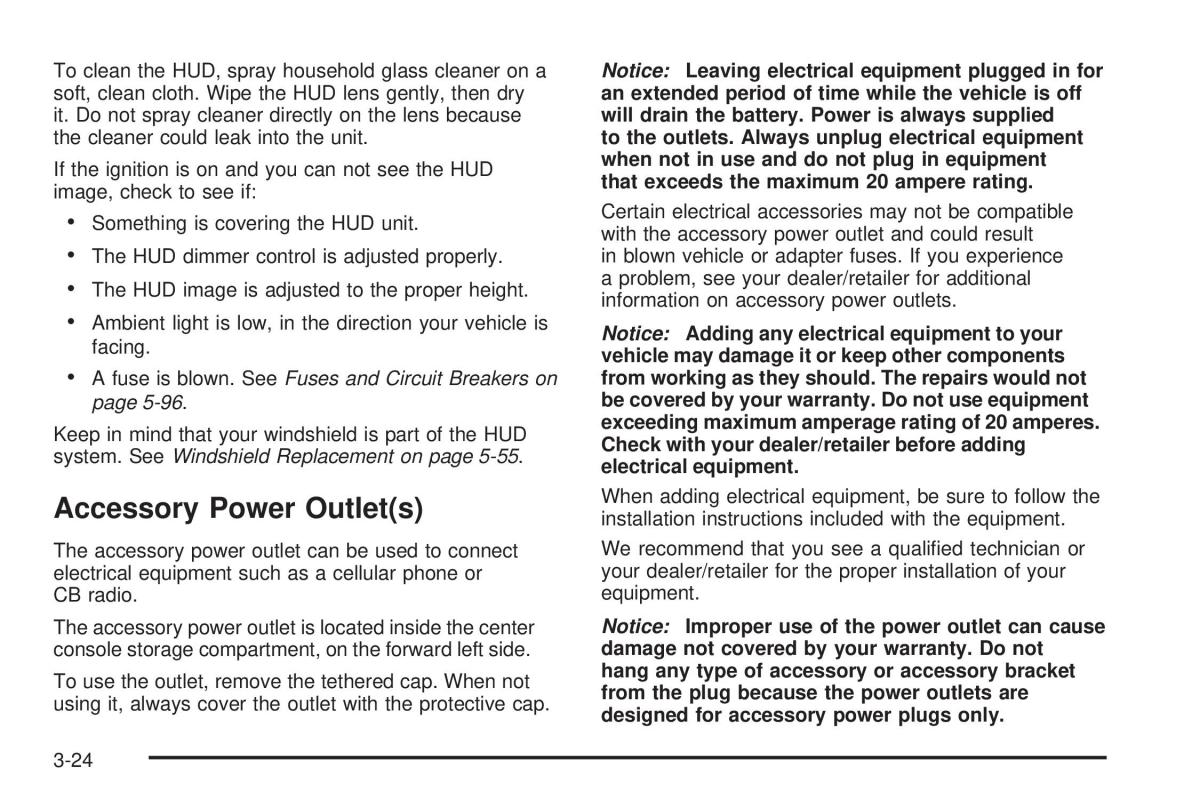 Chevrolet Corvette C5 owners manual / page 164