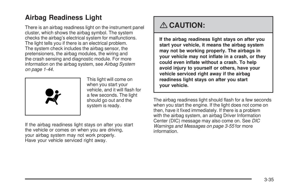 Chevrolet Corvette C5 owners manual / page 175