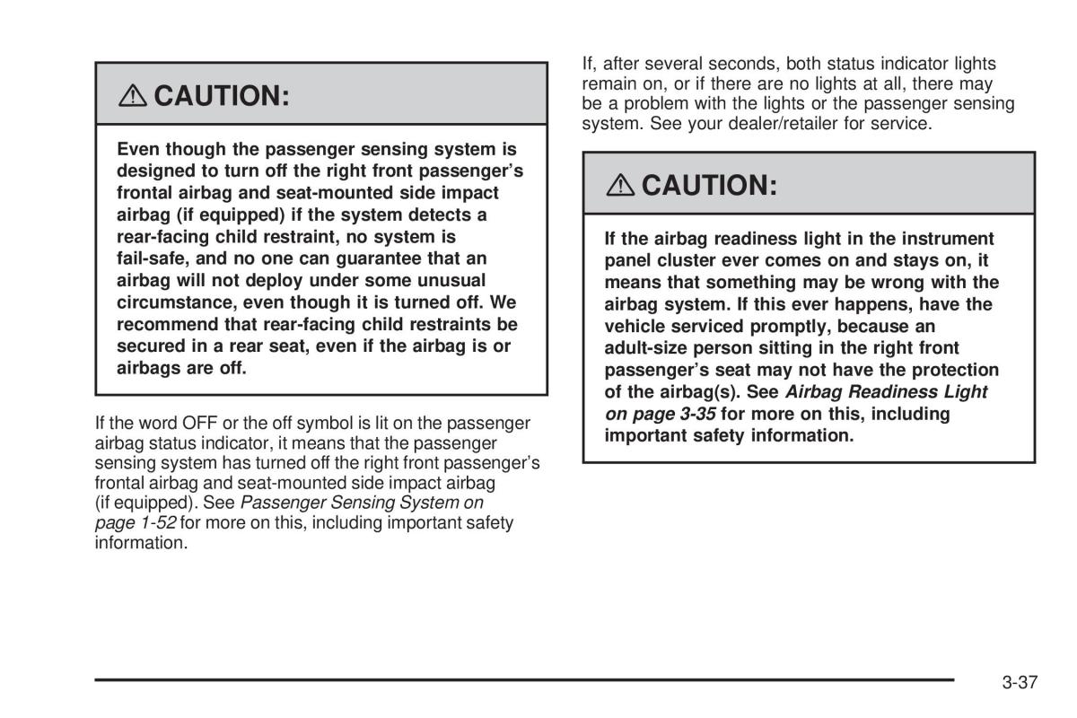 Chevrolet Corvette C5 owners manual / page 177