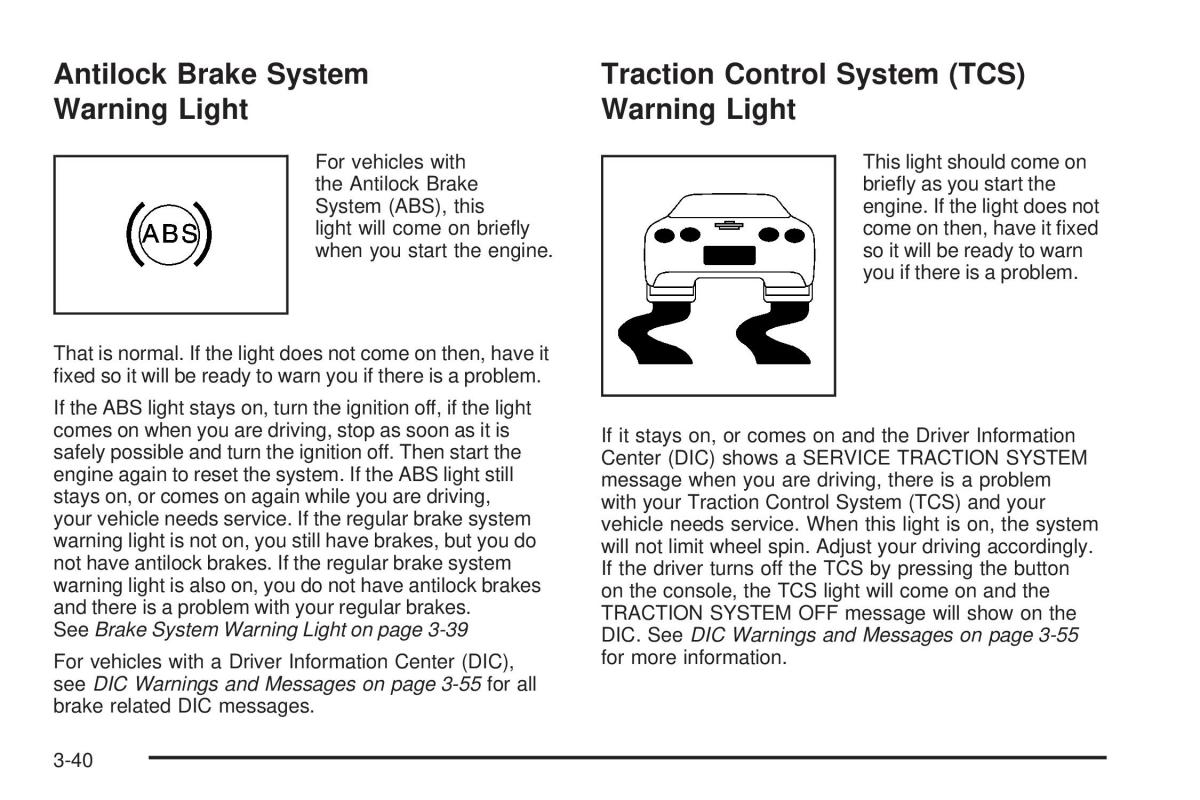 Chevrolet Corvette C5 owners manual / page 180