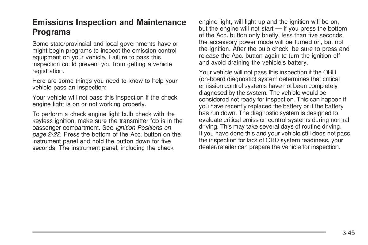 Chevrolet Corvette C5 owners manual / page 185