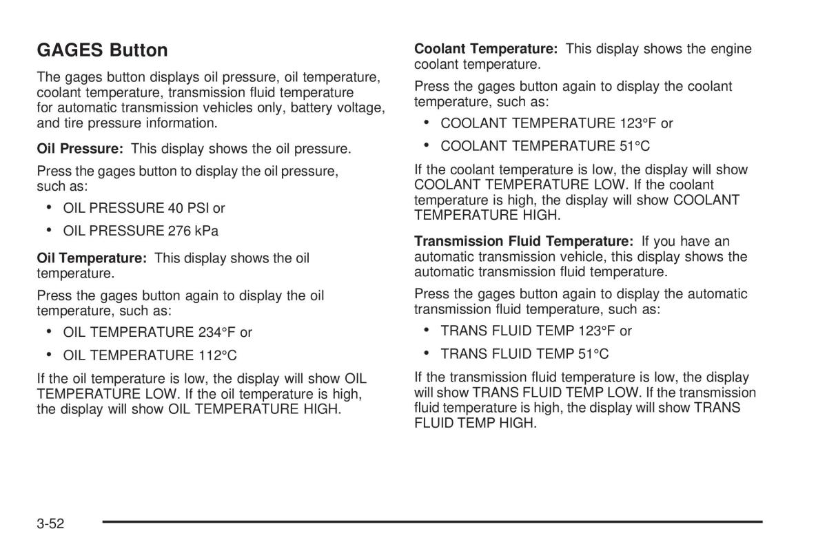 Chevrolet Corvette C5 owners manual / page 192