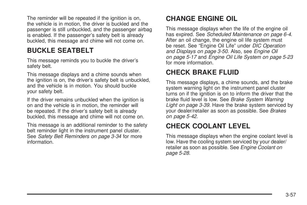 Chevrolet Corvette C5 owners manual / page 197