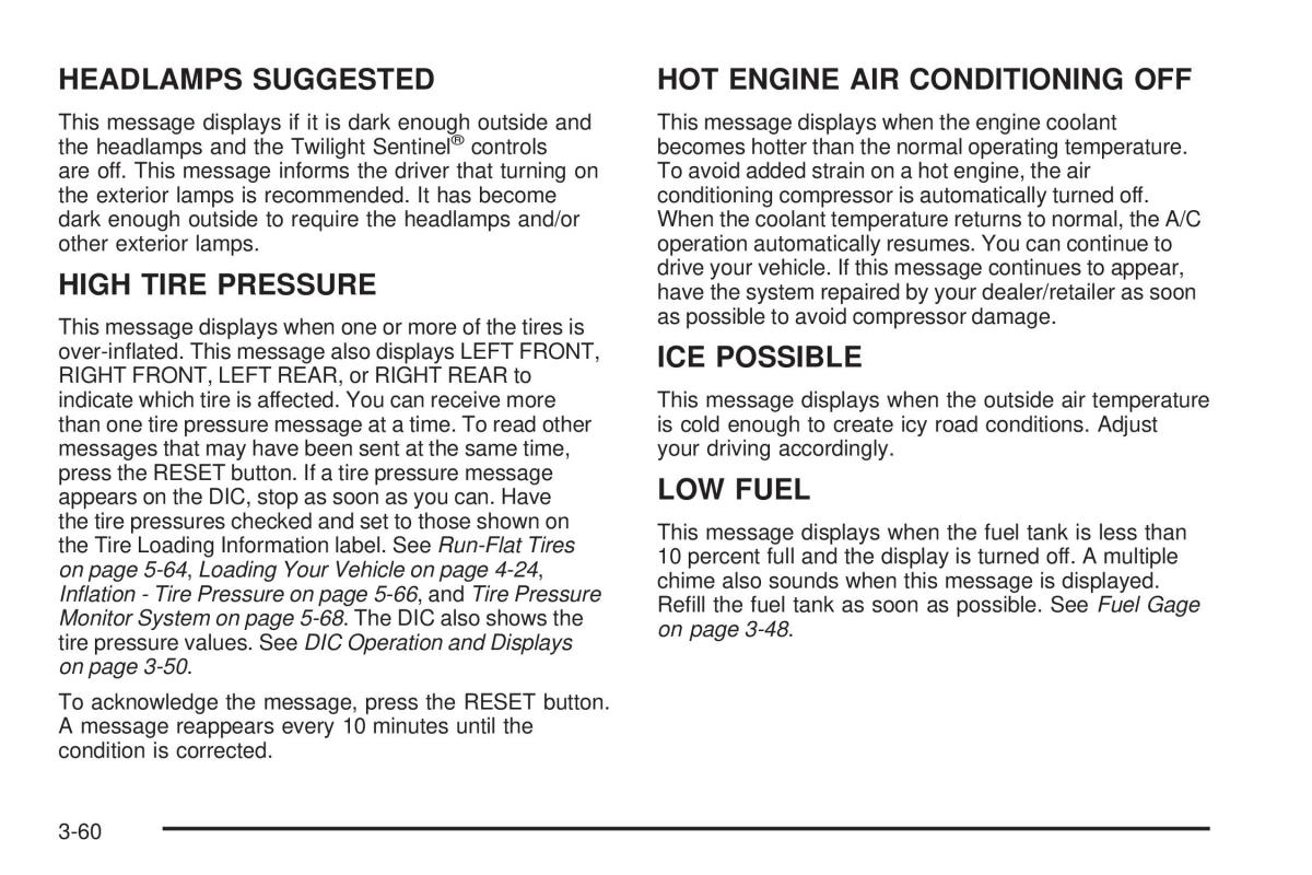 Chevrolet Corvette C5 owners manual / page 200