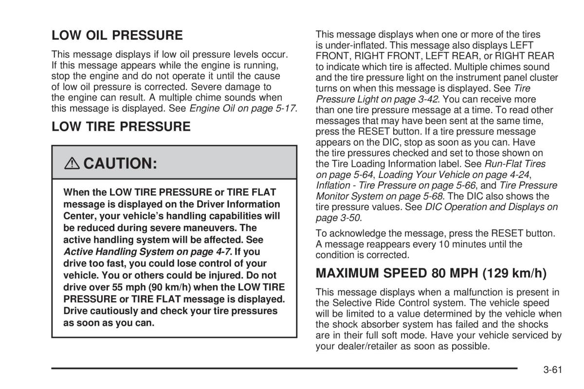 Chevrolet Corvette C5 owners manual / page 201