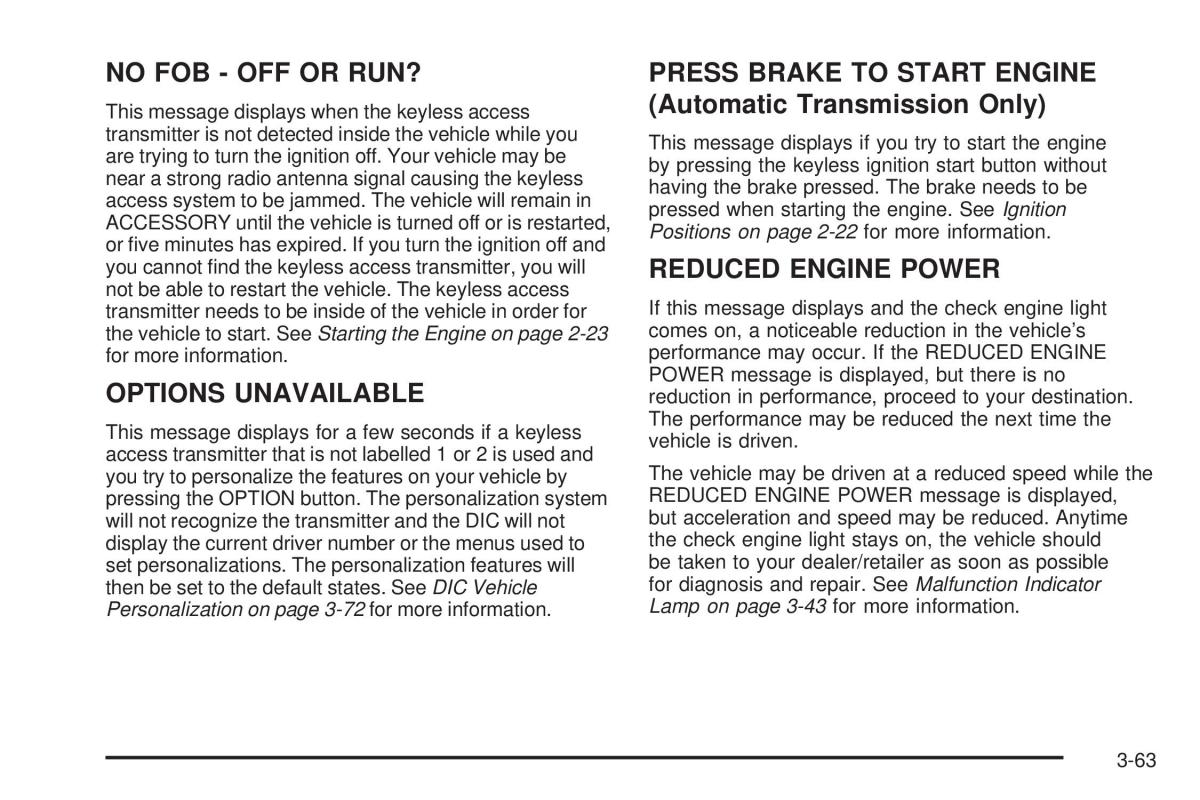 Chevrolet Corvette C5 owners manual / page 203