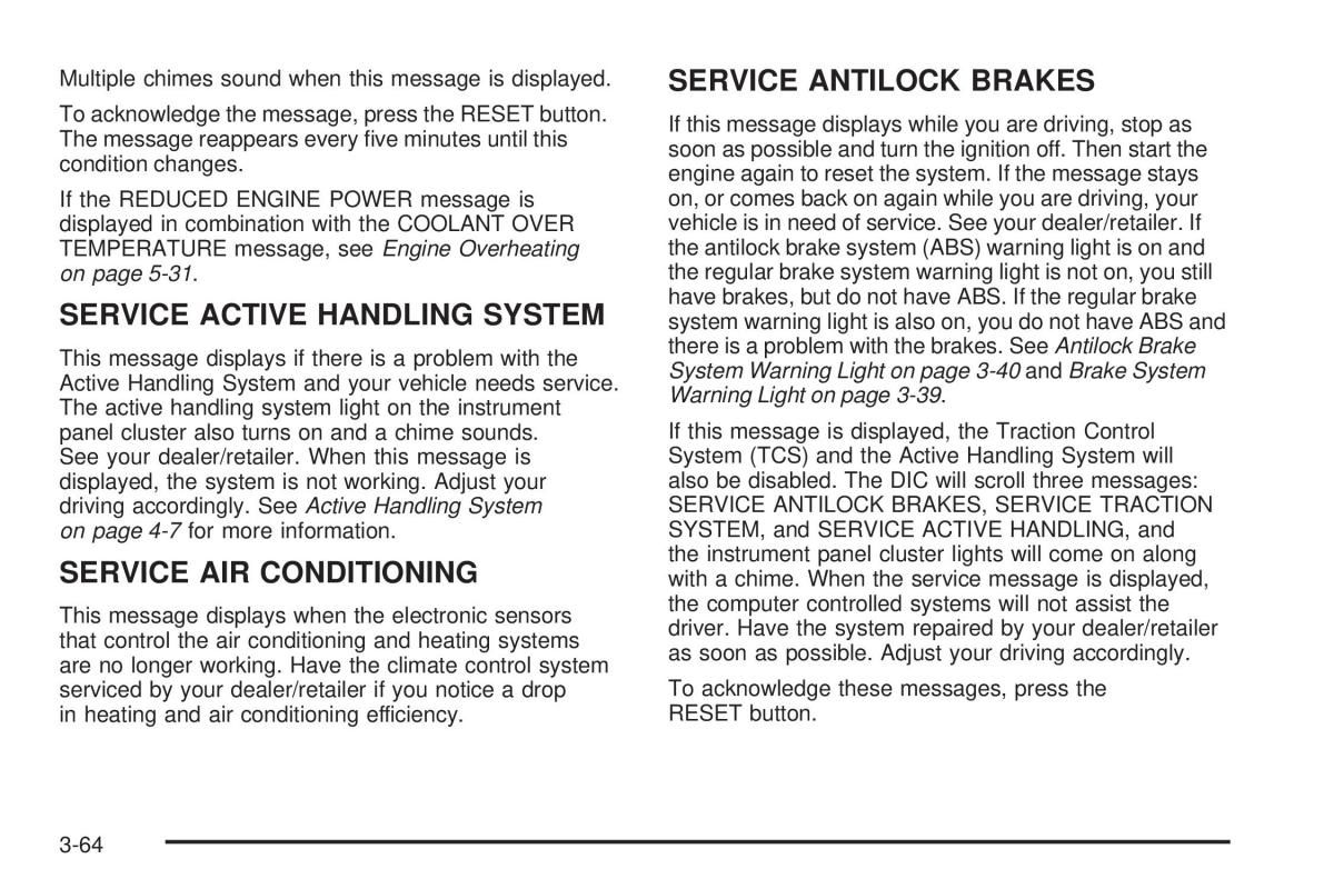 Chevrolet Corvette C5 owners manual / page 204