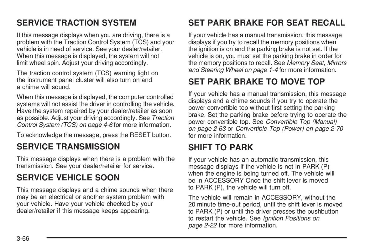 Chevrolet Corvette C5 owners manual / page 206