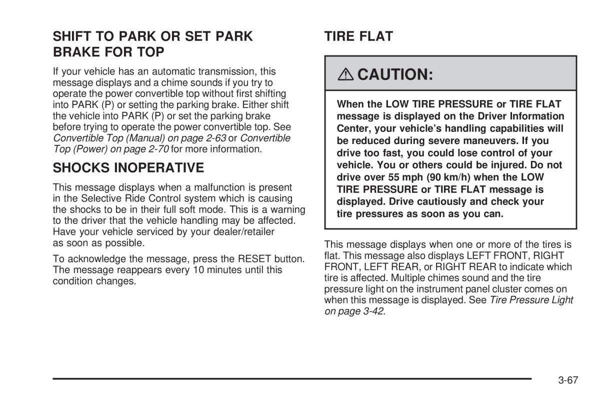 Chevrolet Corvette C5 owners manual / page 207