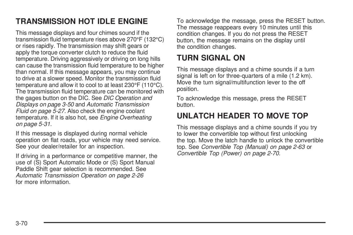 Chevrolet Corvette C5 owners manual / page 210