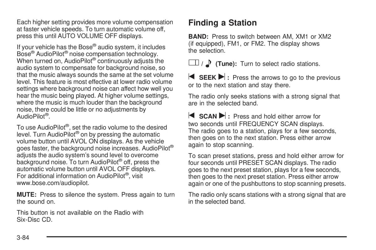 Chevrolet Corvette C5 owners manual / page 224