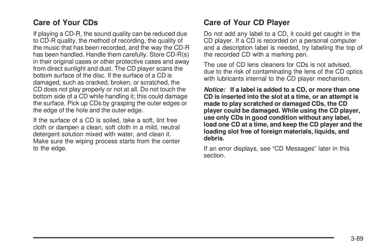 Chevrolet Corvette C5 owners manual / page 229