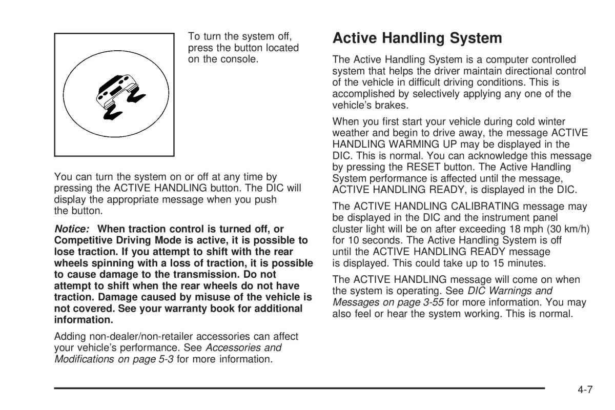 Chevrolet Corvette C5 owners manual / page 251