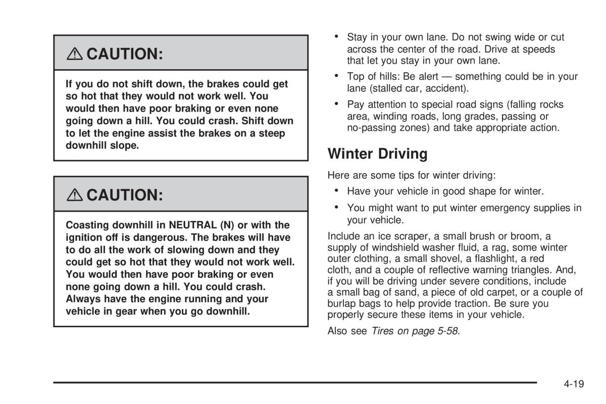 Chevrolet Corvette C5 owners manual / page 263