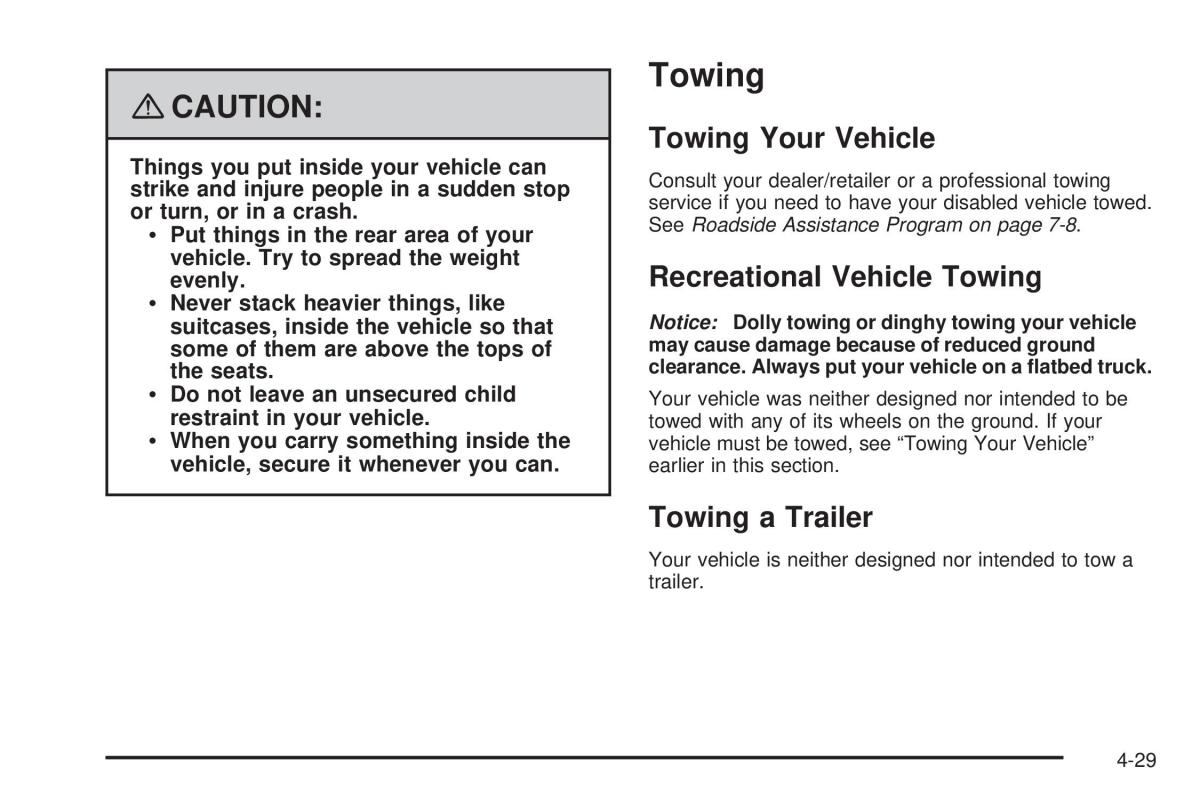 Chevrolet Corvette C5 owners manual / page 273