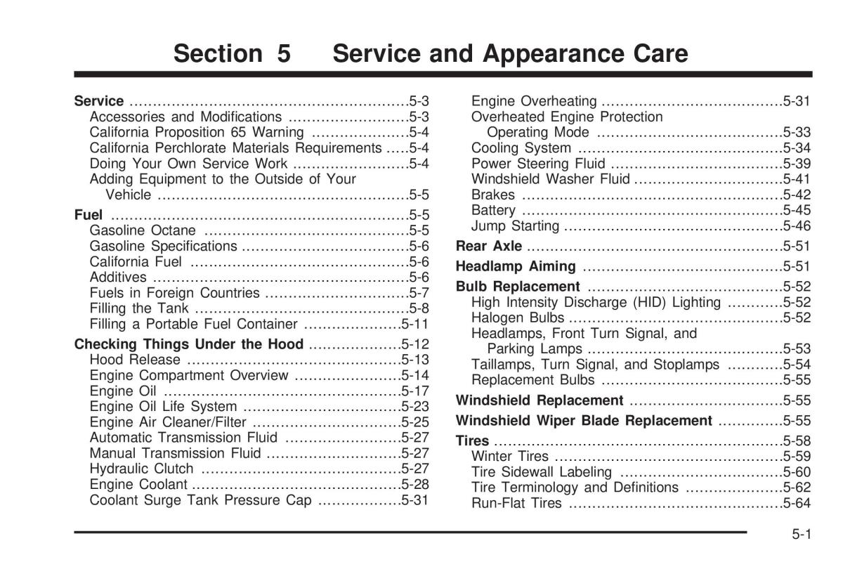 Chevrolet Corvette C5 owners manual / page 275