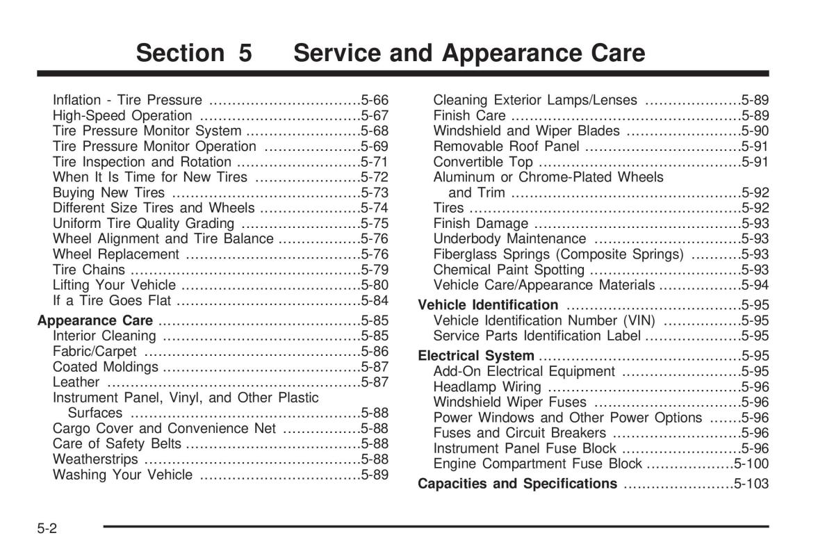 Chevrolet Corvette C5 owners manual / page 276