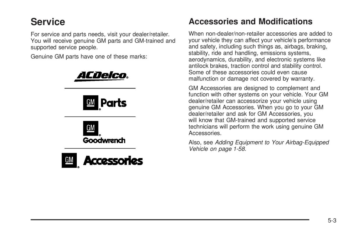 Chevrolet Corvette C5 owners manual / page 277