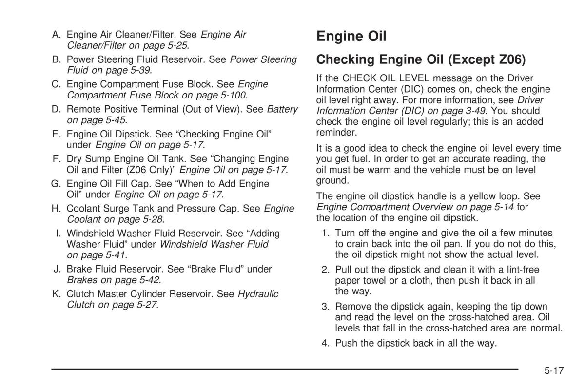 Chevrolet Corvette C5 owners manual / page 291