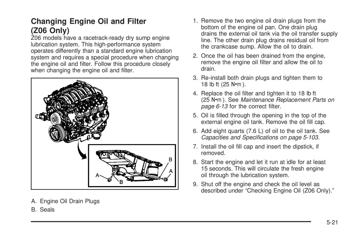 Chevrolet Corvette C5 owners manual / page 295