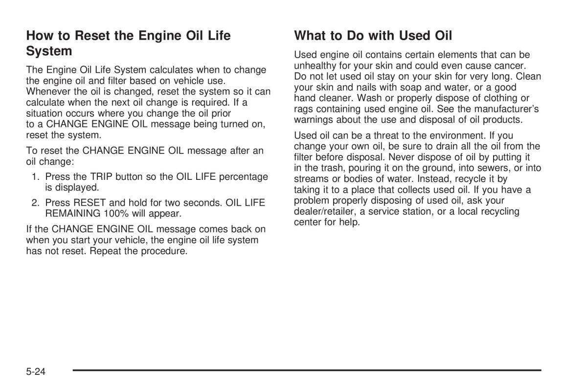 Chevrolet Corvette C5 owners manual / page 298