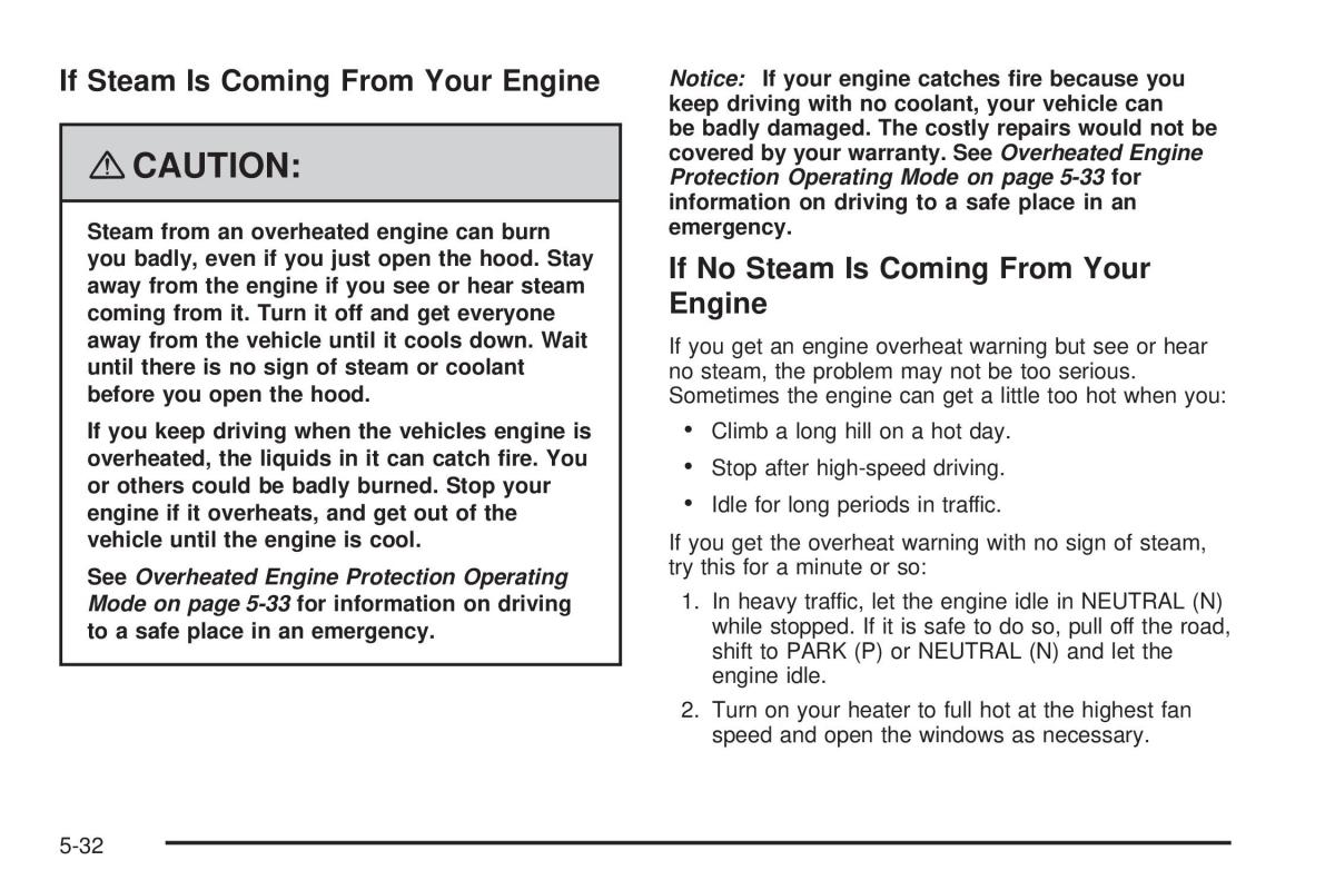 Chevrolet Corvette C5 owners manual / page 306