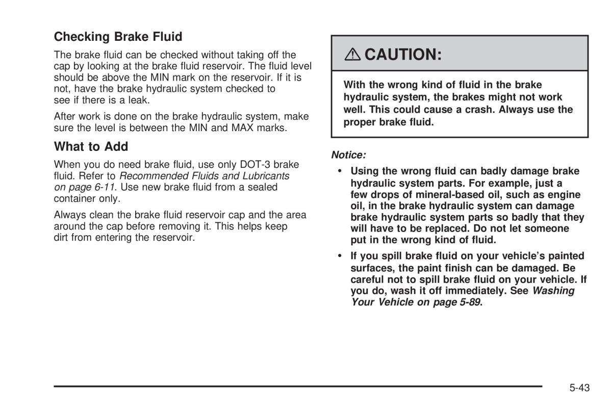 Chevrolet Corvette C5 owners manual / page 317