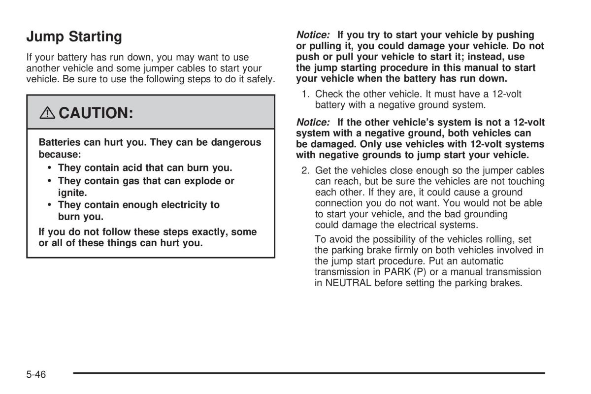 Chevrolet Corvette C5 owners manual / page 320